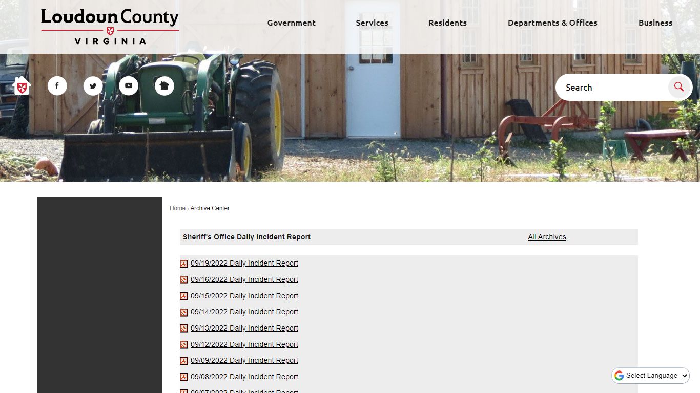 Archive Center • Loudoun County, VA • CivicEngage